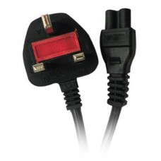 POWER CABLE: 3 Pin Fuse Laptop Power Cable